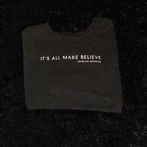 Shirt Sleeve Crop Top